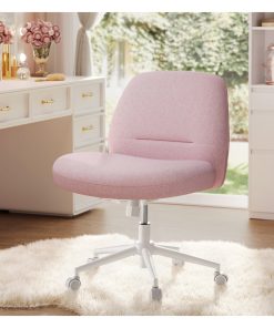 Criss Cross Chair with Wheels. Armless Office Chair