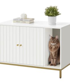 Litter Box Enclosure. Modern Cat Litter Box Furniture Hidden