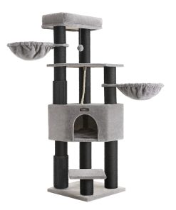 63 Tall Heavy-Duty Cat Tower with 9 Scratching Posts