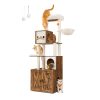 72.8 Tall 2-in-1 Cat Tree with Scratching Posts