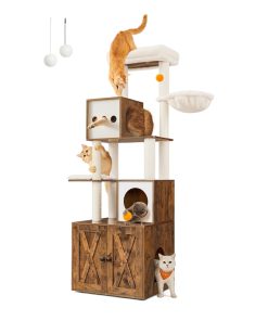 72.8 Tall 2-in-1 Cat Tree with Scratching Posts