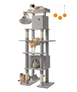 79.1 Inch Tall Cat Tree. XXL Large Cat Tower