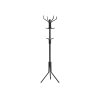 Black Coat Rack Freestanding with 12 Hooks