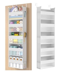 Hanging Door Organizer with 5 Large Pockets