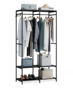 Clothes Rack with Hanging Rods
