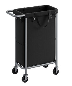 Laundry Basket with Wheels with Removable Liner and Handle