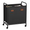 Laundry Hamper with Wheels and Labels