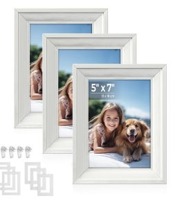 Set of 3 Picture Frames with 6 Mats