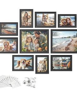 Set of 10 Picture Frames with 16 Mats