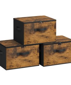 Foldable Storage Organizer Boxes with Lids