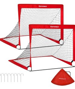 Set of 2 Folding Children's Soccer Goal