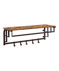 Wall Hook Rack with Hanging Rail